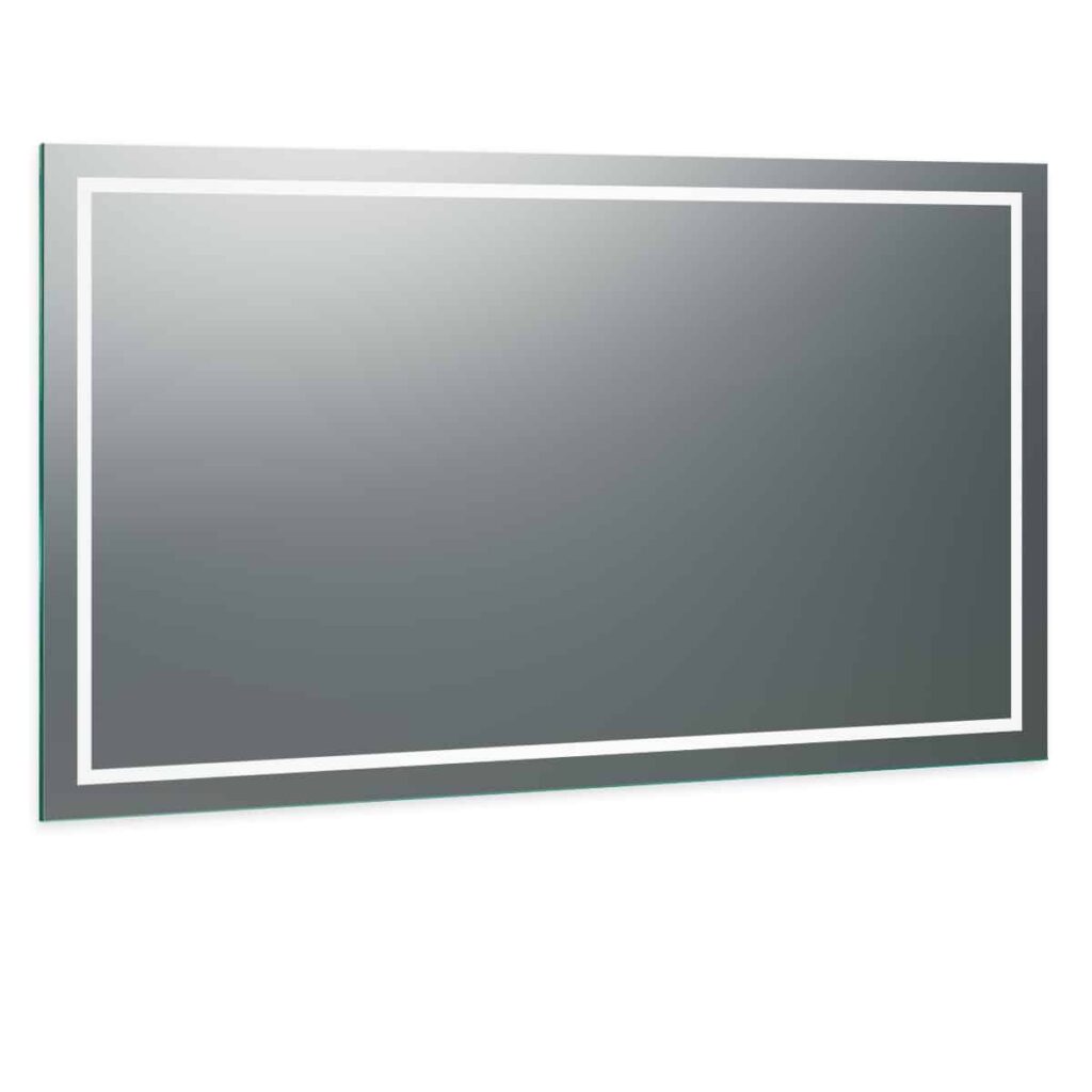 LED Badspiegel mit Hintergrundbeleuchtung Aurea rundherum Design