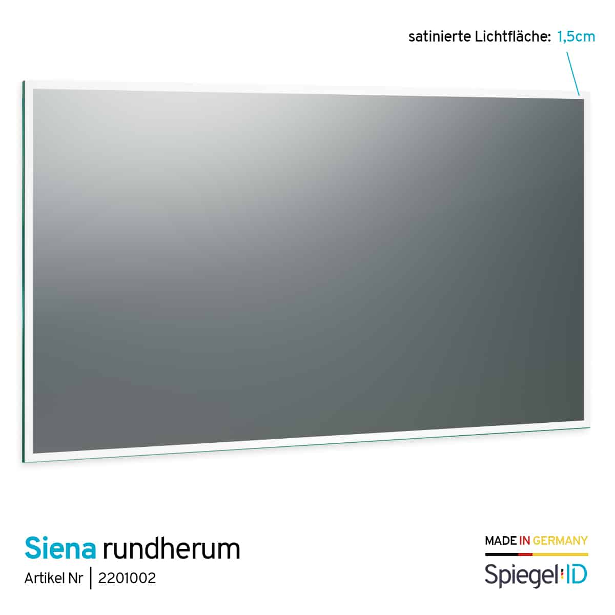 Badspiegel mit LED Beleuchtung - Siena rundherum Design