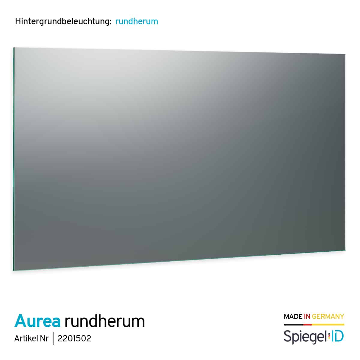 LED Badspiegel mit Hintergrundbeleuchtung - Aurea rundherum Design